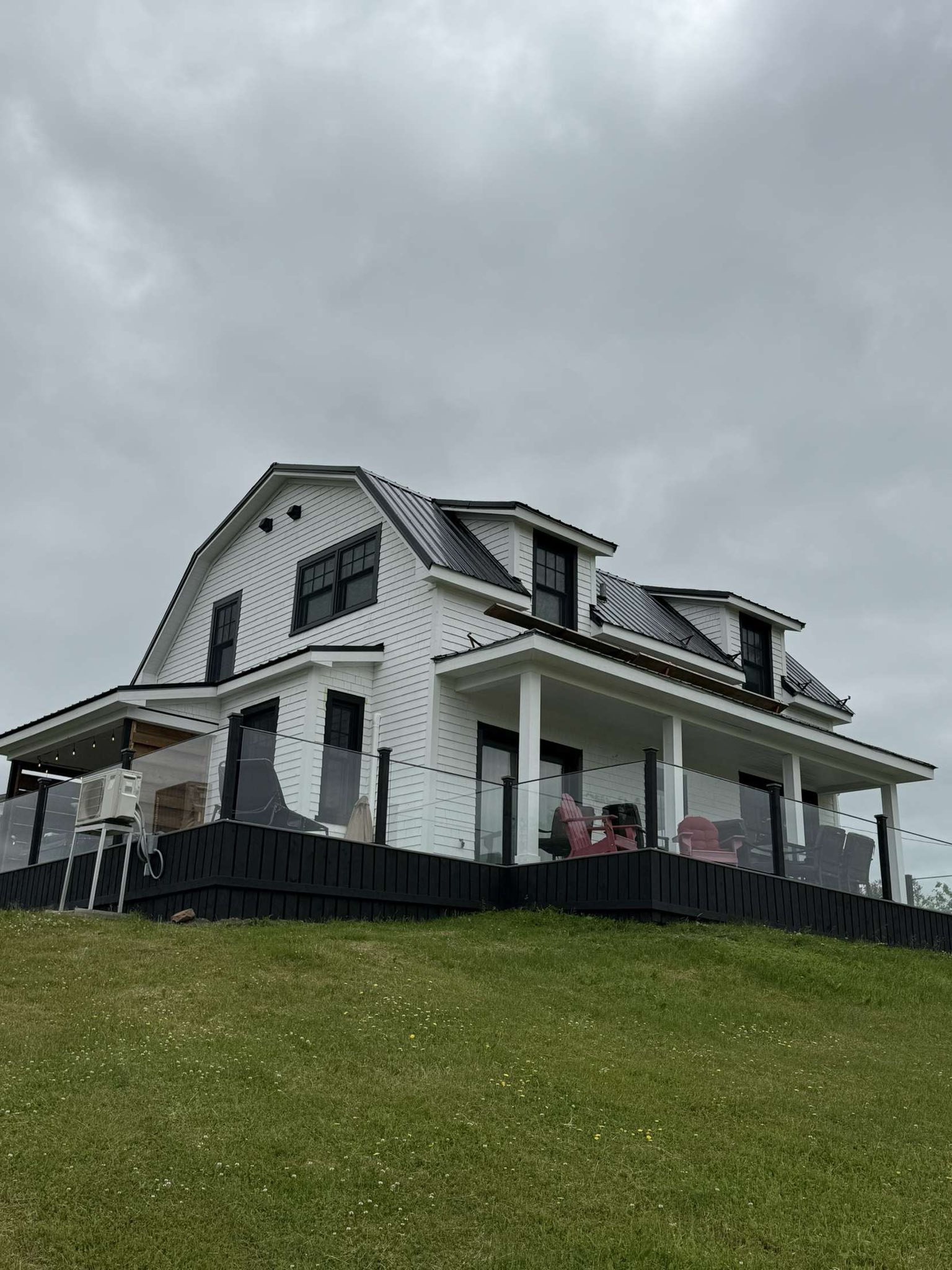 painting exterior barn profile house front