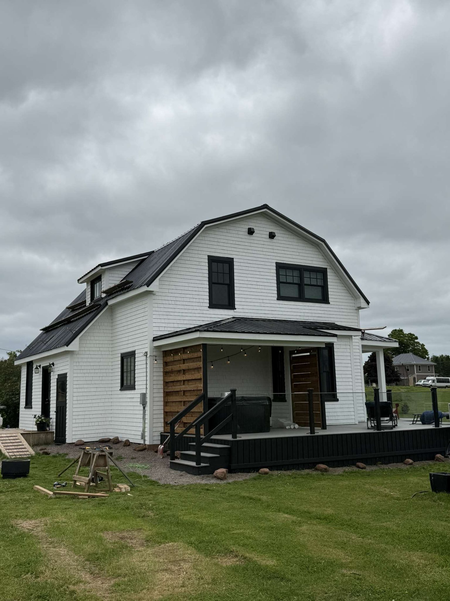 painting exterior barn profile house